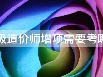 一級(jí)造價(jià)師增項(xiàng)需要考哪些