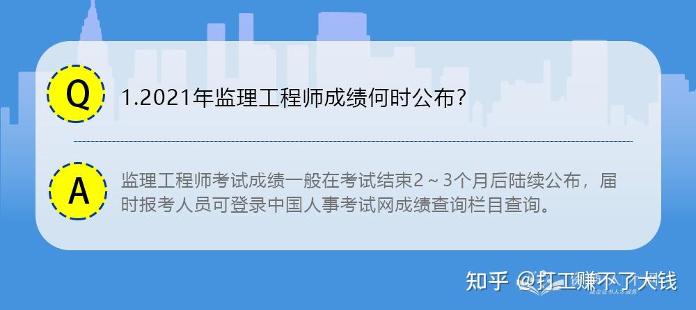 2023年注冊監理工程師成績公布,監理工程師成績公布  第1張