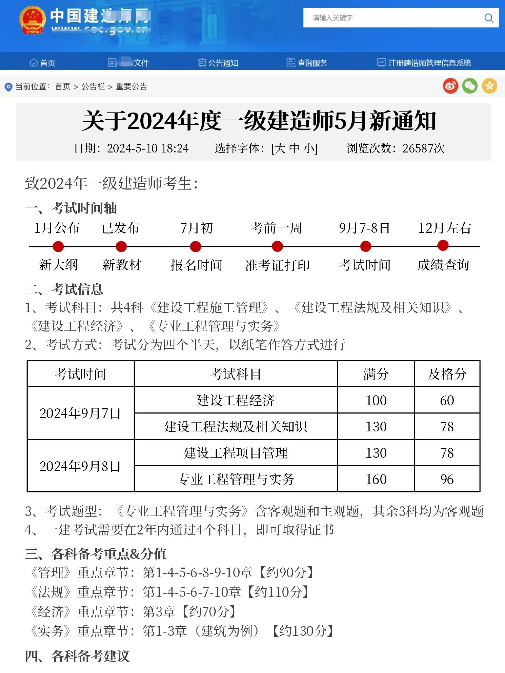 一級建造師市政專業考試科目,市政一級建造師科目  第1張