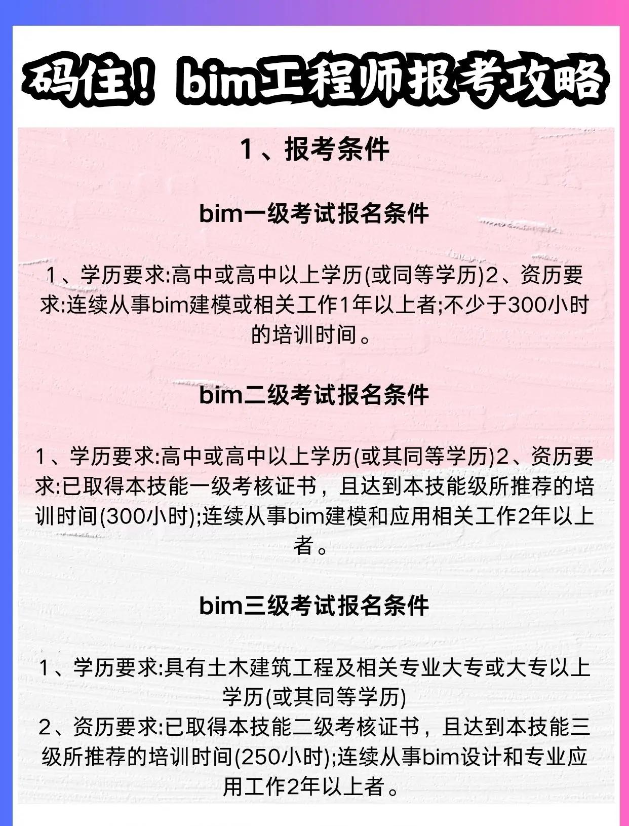 2020年bim工程師考試時(shí)間及條件2017年BIM工程師考試  第1張